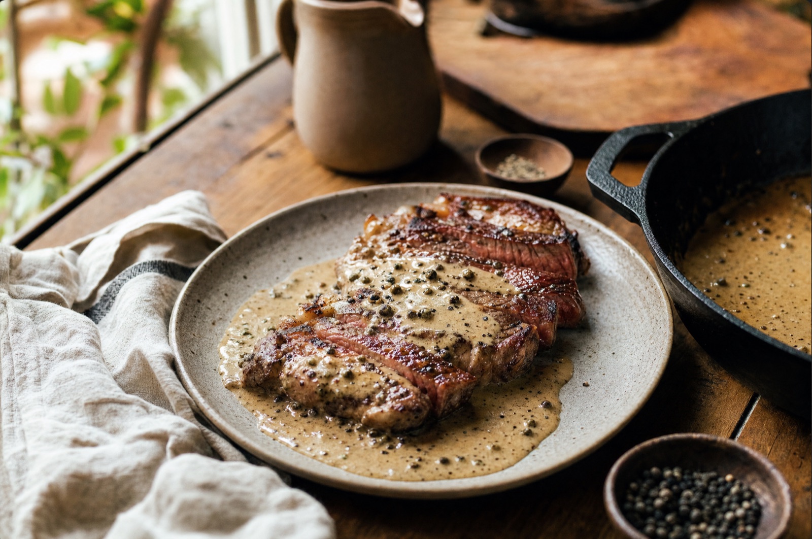 L'entrecôte, vraie sauce au poivre