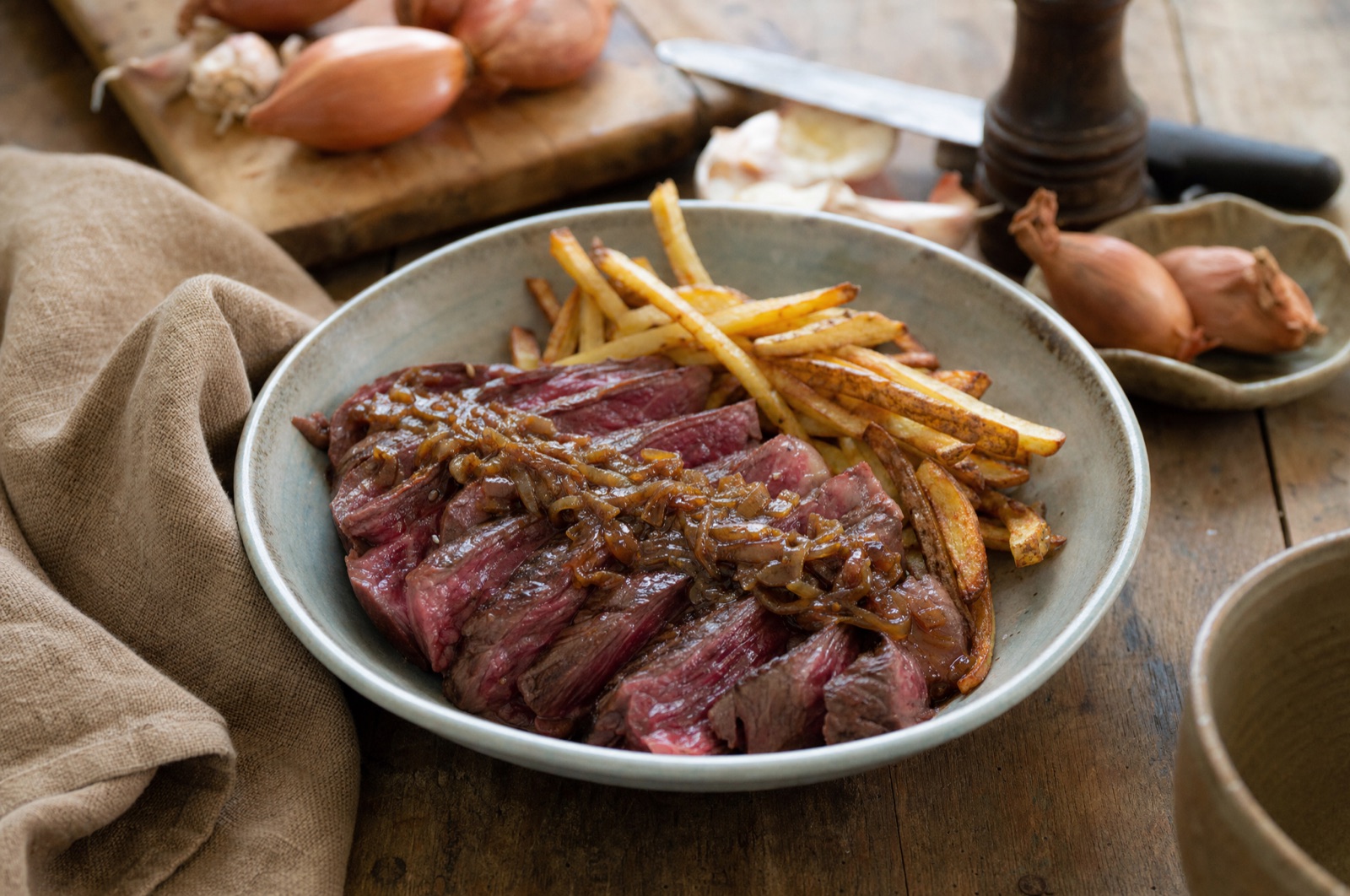 L'onglet à l'échalote, comme au bistrot